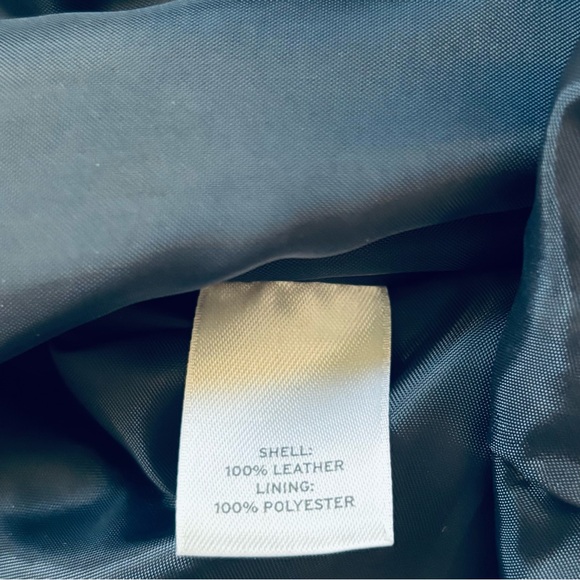 Halogen 100% Leather Navy Pants - Picture 8 of 10